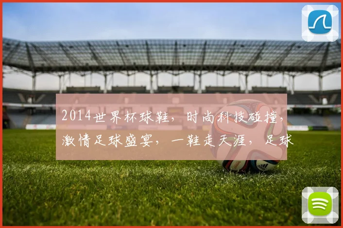 2014世界杯球鞋，时尚科技碰撞，激情足球盛宴，一鞋走天涯，足球迷必备